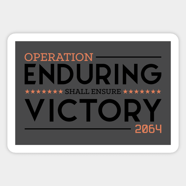 Operation Enduring Victory 2064 Sticker by jkim31